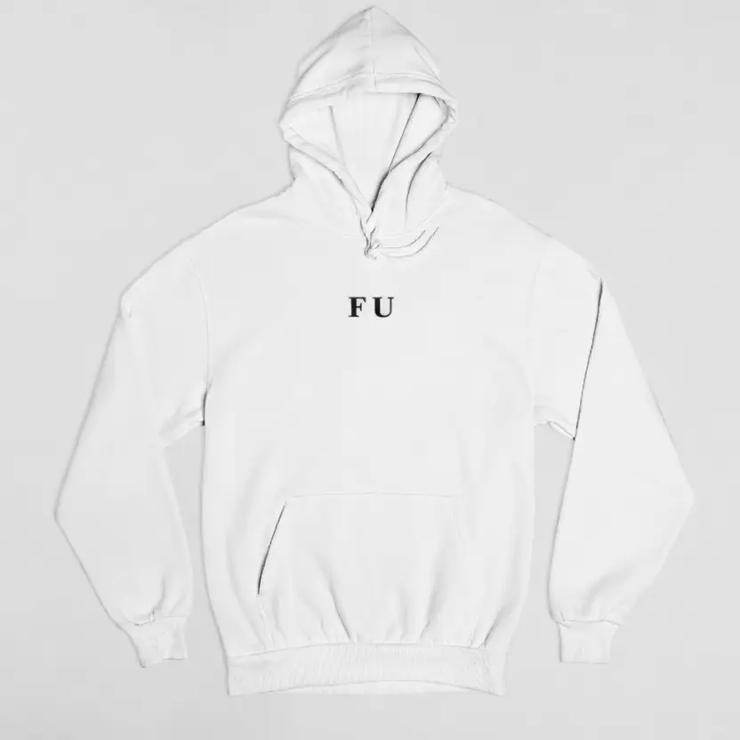 F U - Embossed Puff Hoodie