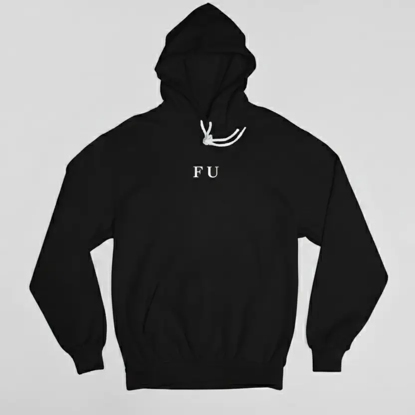 F U - Embossed Puff Hoodie