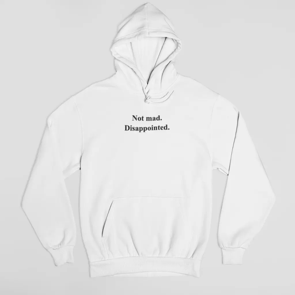 Disappointed. - Embossed Puff Hoodie