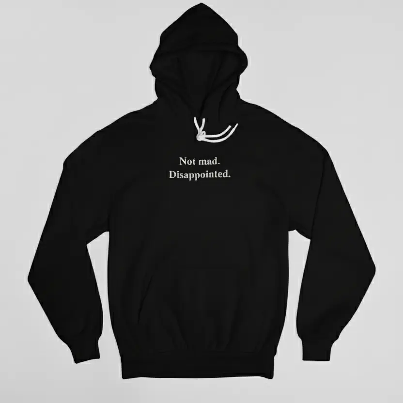 Disappointed. - Embossed Puff Hoodie