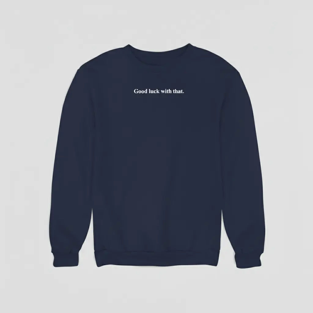 Good luck with that. - Embossed Puff Sweatshirt