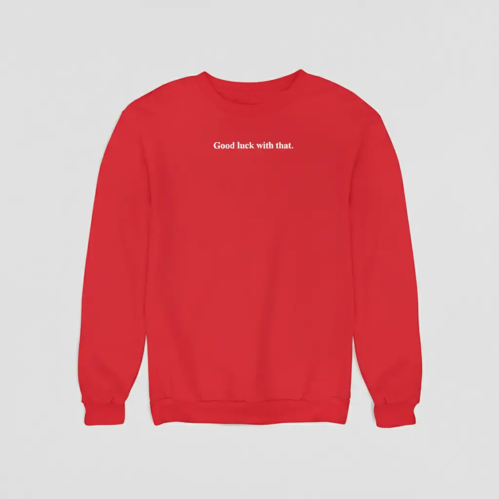 Good luck with that. - Embossed Puff Sweatshirt