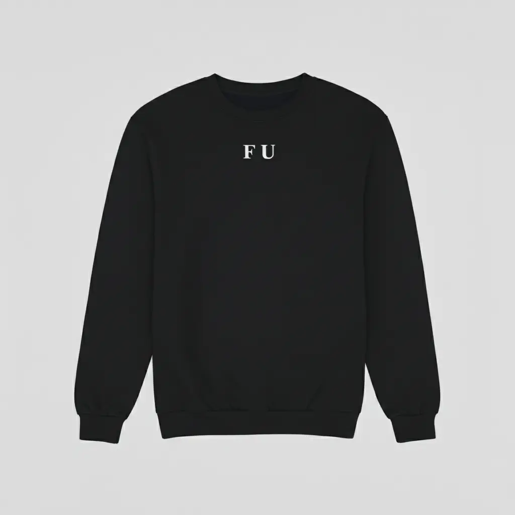 F U - Embossed Puff Sweatshirt