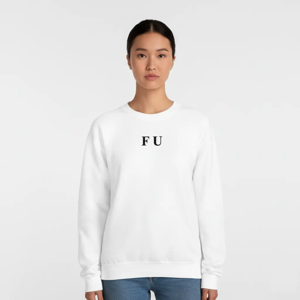 F U - Embossed Puff Sweatshirt