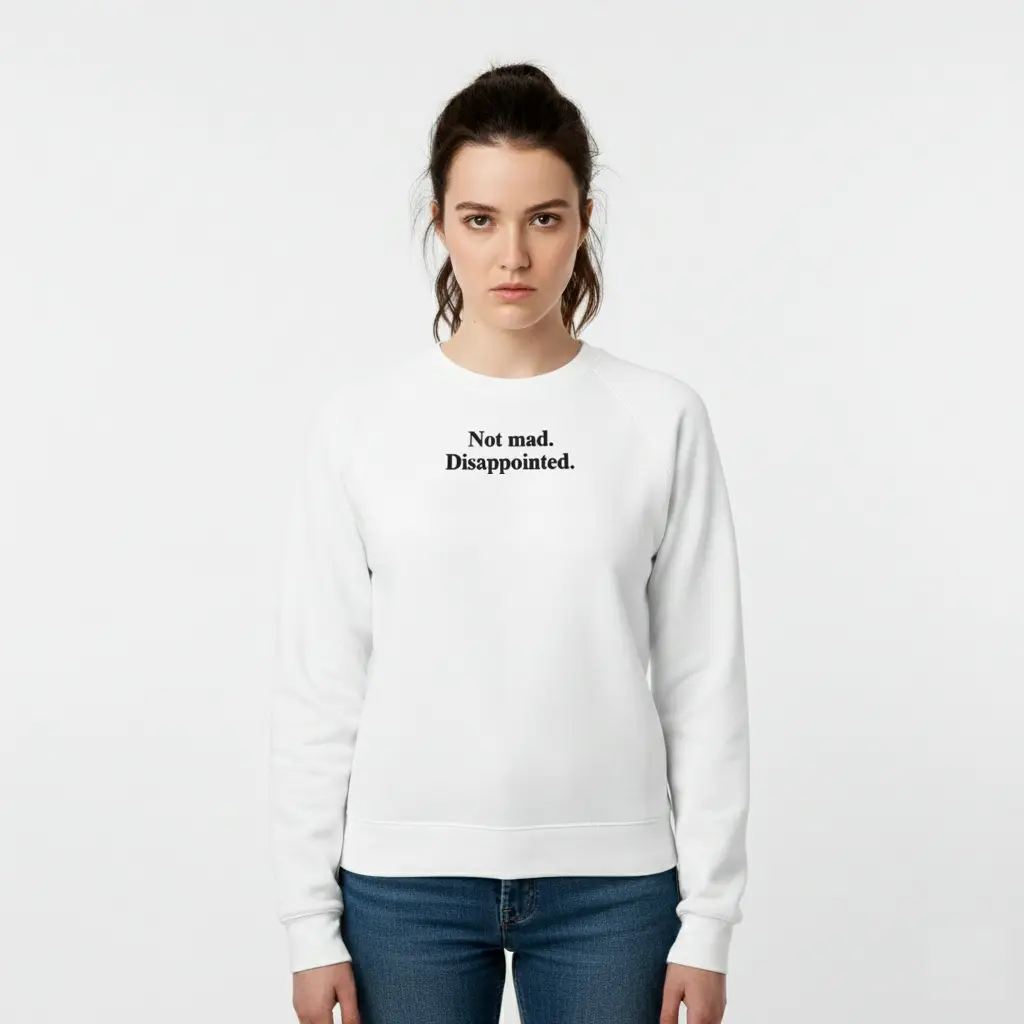 Disappointed. - Embossed Puff Sweatshirts