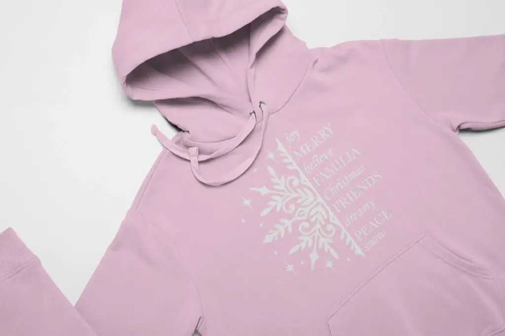 Embossed Snowflake Hoodie