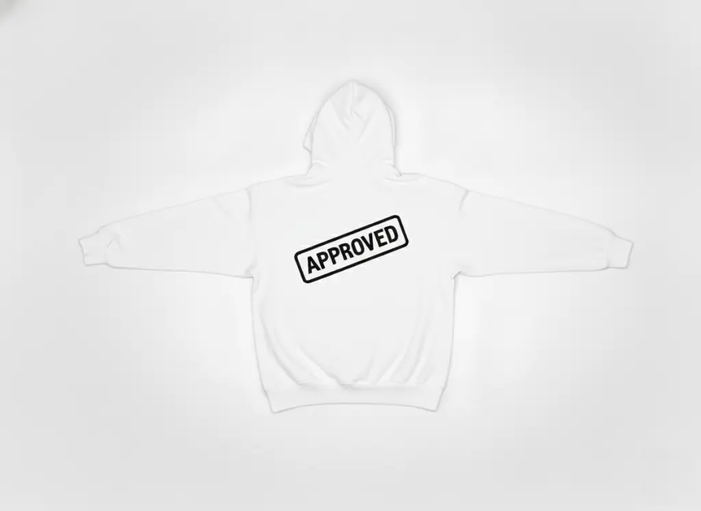 Approved - Embossed Puff Back Hoodie