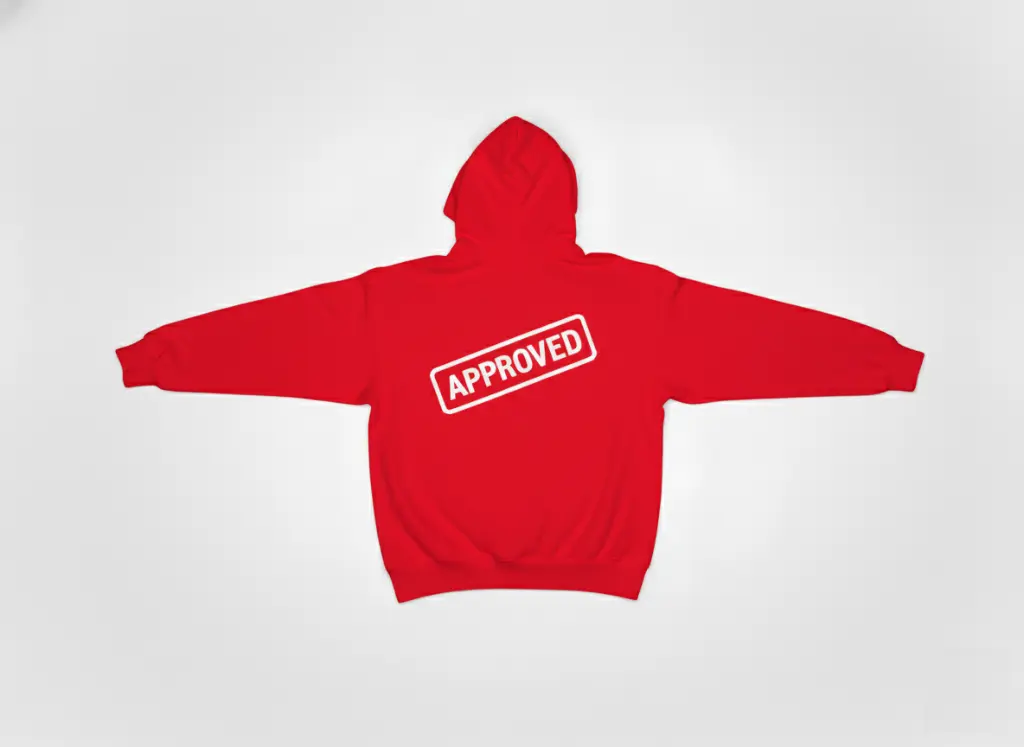 Approved - Embossed Puff Back Hoodie