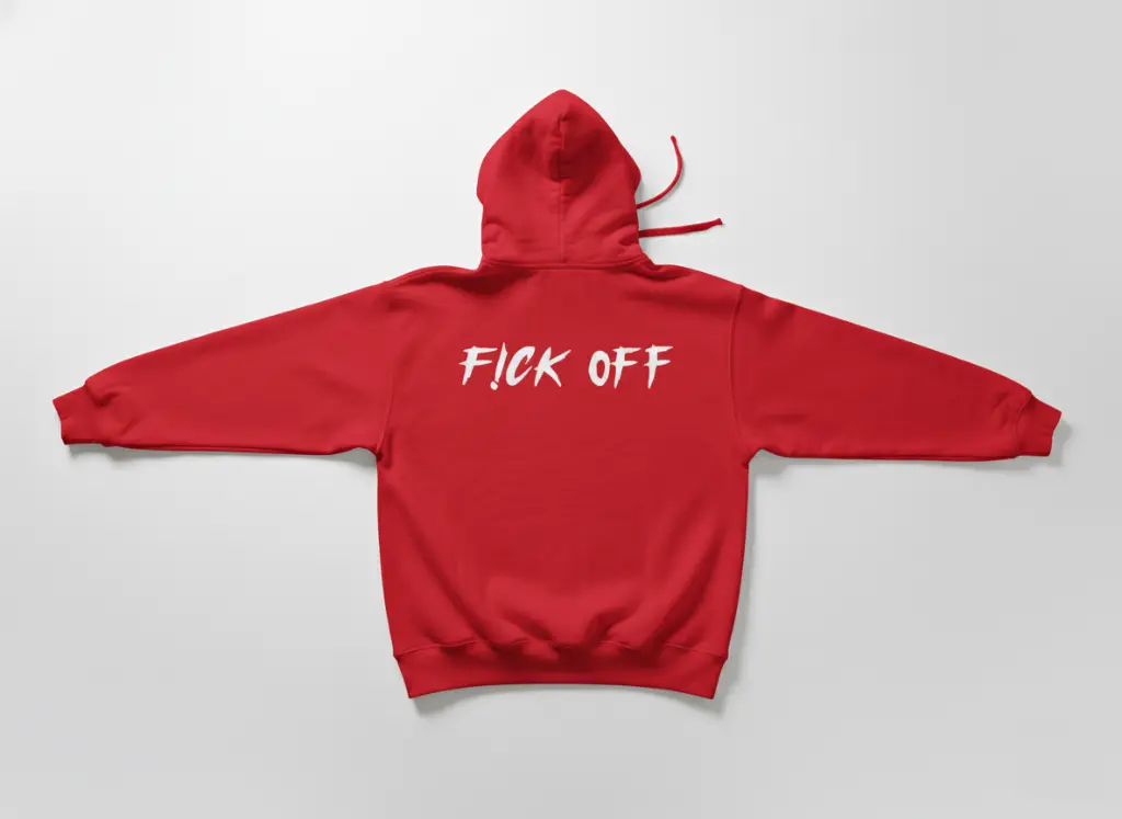 F!ck Off - Embossed Puff Back Hoodie