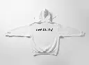 Unfollow - Embossed Puff Back Hoodie White