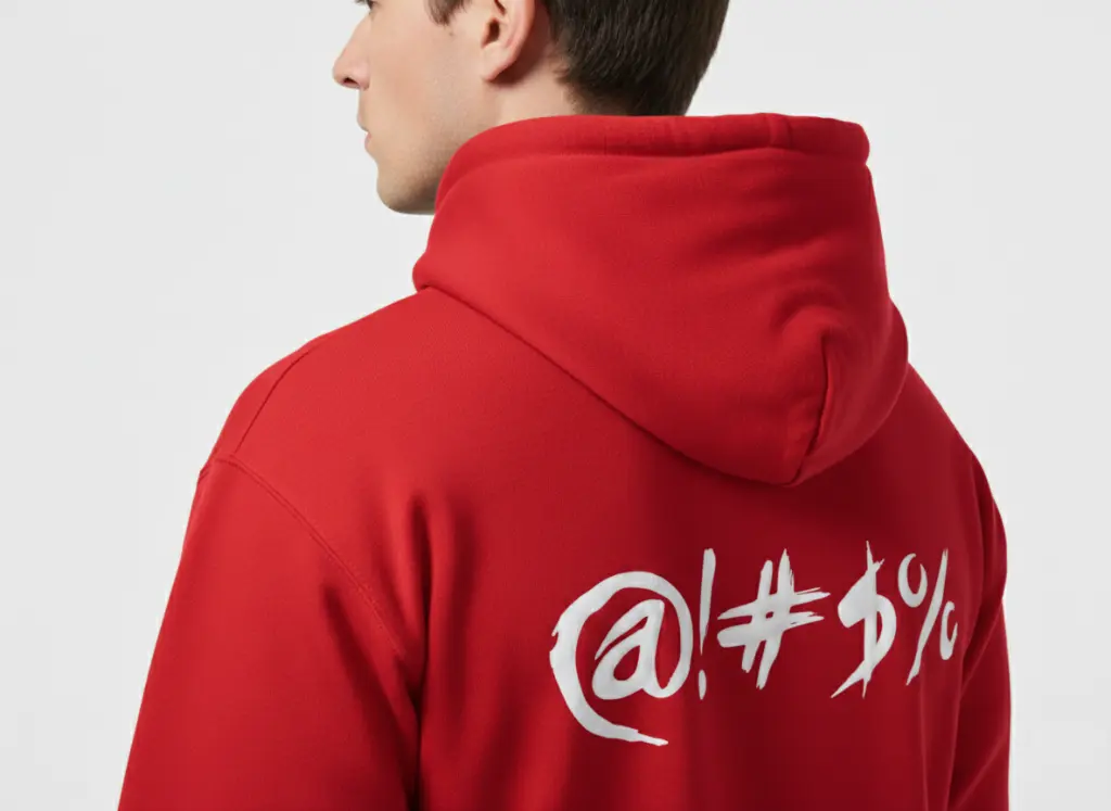 Untold - Embossed Puff Back Hoodie on model