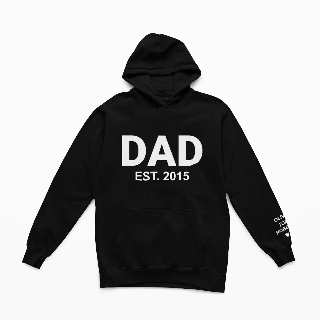 Personalized Embossed DAD Hoodie