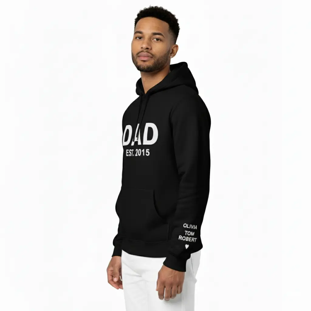 Personalized Embossed DAD Hoodie
