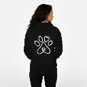 Pet's Love - Embossed Valentines Black Hoodie