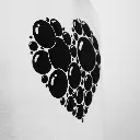 Heart - Embossed Valentines White Hoodie