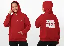 Soul Mate - Embossed Valentines Red Hoodie