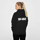 In Love - Embossed Valentines Black Hoodie
