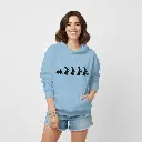 Easter Evolution - Embossed Easter Blue Hoodie