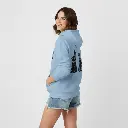 Rabbits - Embossed Easter Blue Hoodie