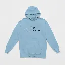 Little Bunny - Embossed Easter Blue Hoodie