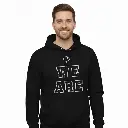 We Are Canadian - Embossed Canada Black Hoodie