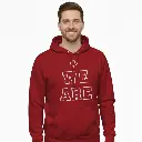 We Are Canadian - Embossed Canada Red Hoodie