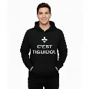 C'est Tiguidou - Embossed Canada Black Hoodie