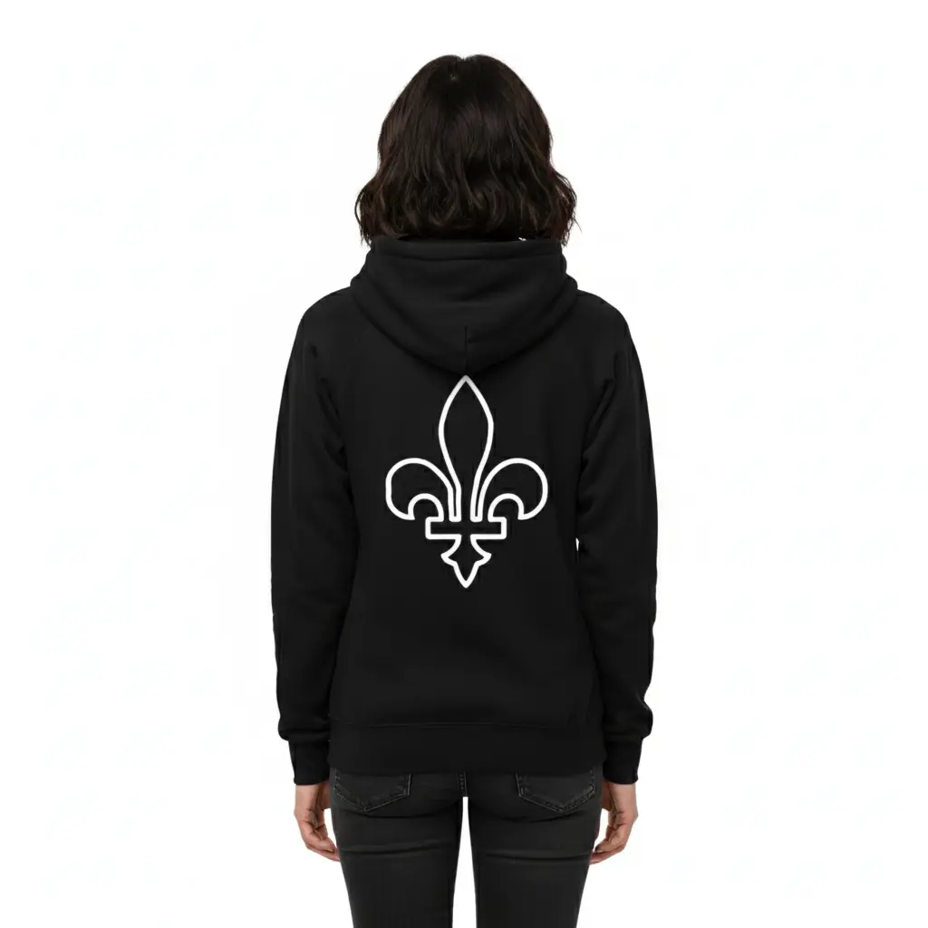 C'est Tiguidou - Embossed Canada Black Hoodie