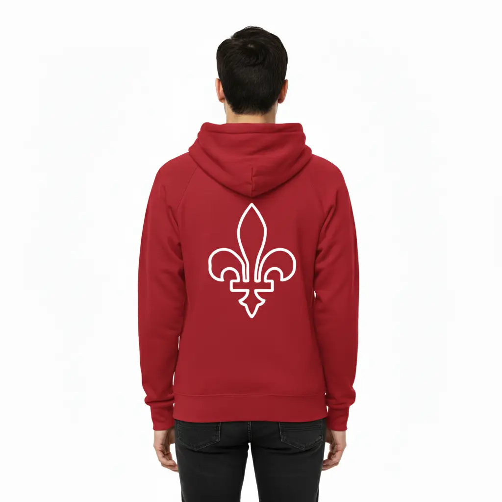 C'est Tiguidou - Embossed Canada Red Hoodie