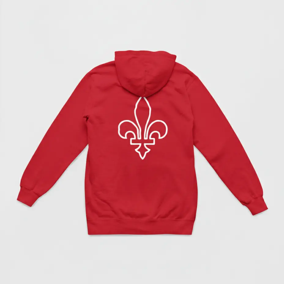 C'est Tiguidou - Embossed Canada Red Hoodie
