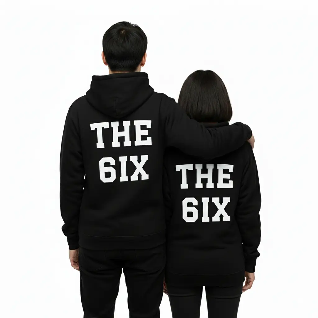 The 6ix - Embossed Canada Black Hoodie