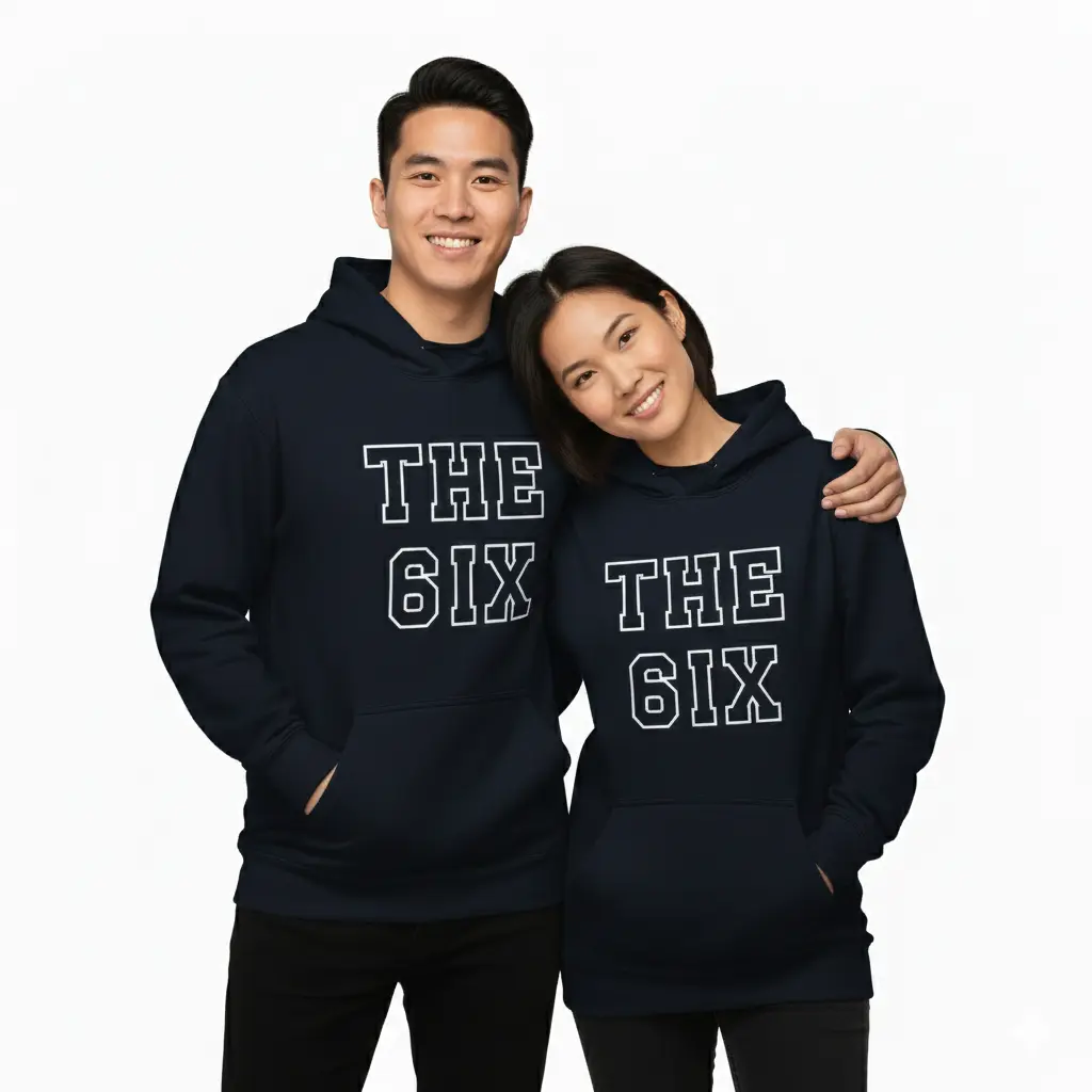 The 6ix - Embossed Canada Navy Hoodie