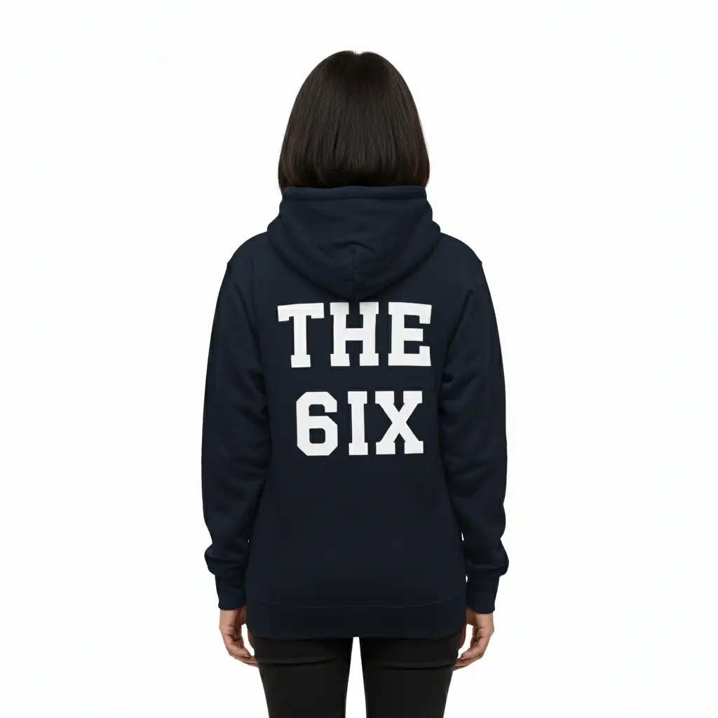 The 6ix - Embossed Canada Navy Hoodie
