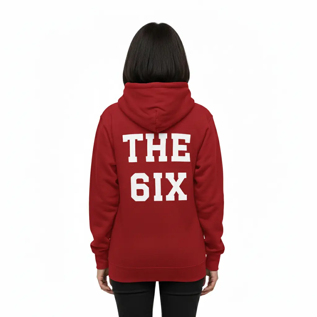 The 6ix - Embossed Canada Red Hoodie