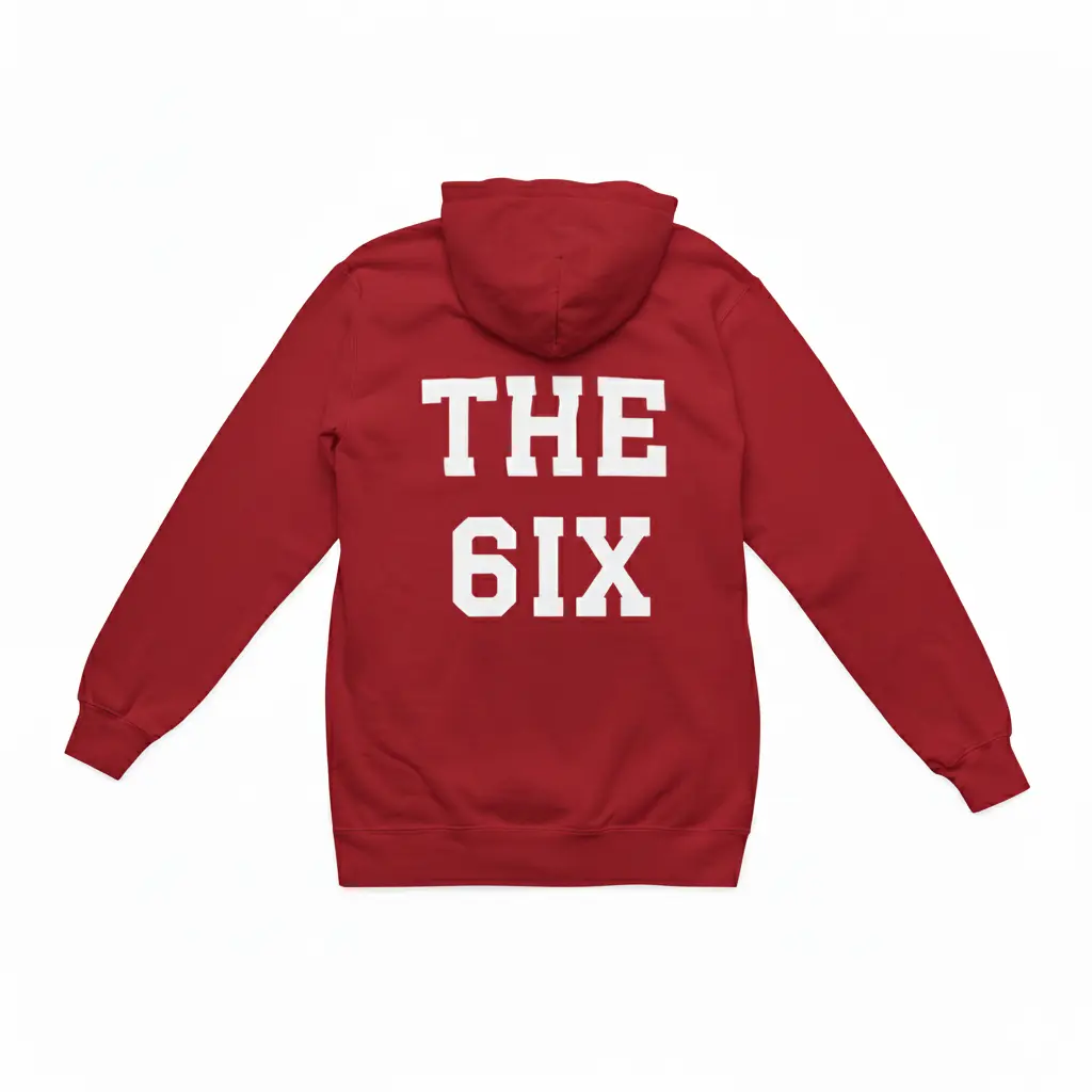 The 6ix - Embossed Canada Red Hoodie