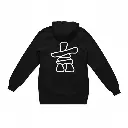 Inukshuk - Embossed Canada Black Hoodie