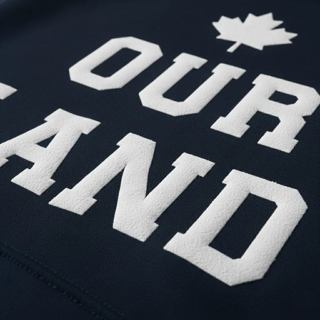 Inukshuk - Embossed Canada Navy Hoodie