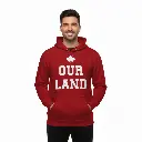 Inukshuk - Embossed Canada Red Hoodie