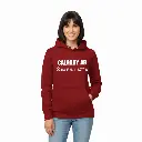 City Coordinates - Embossed Canada Red Hoodie