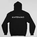 Havenoro - Embossed Essentials Black Hoodie