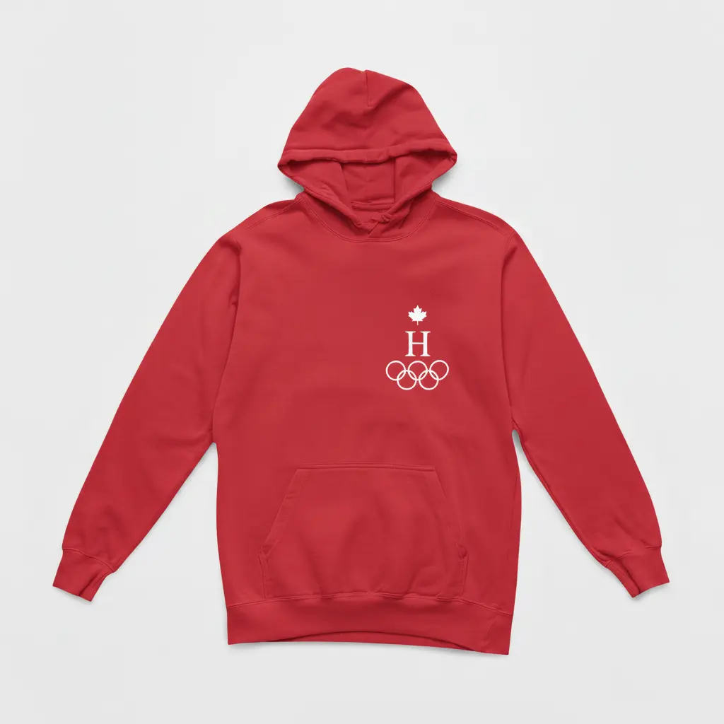 Olympic - Embossed Canada Red Hoodie