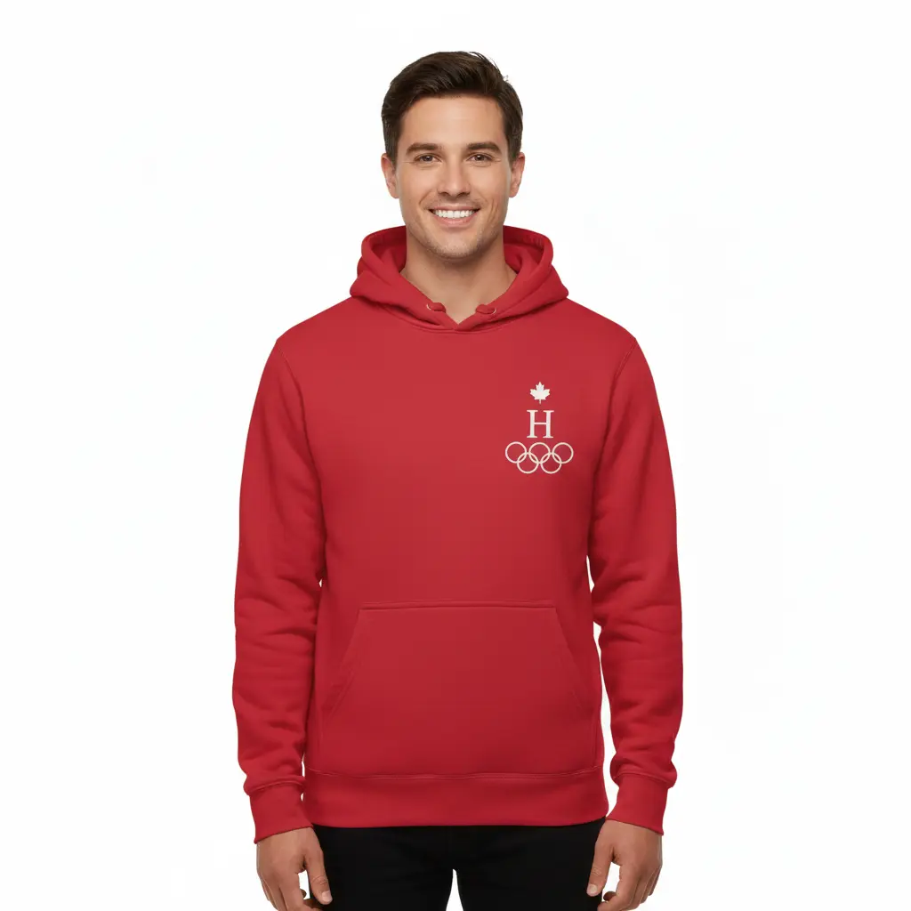 Olympic - Embossed Canada Red Hoodie