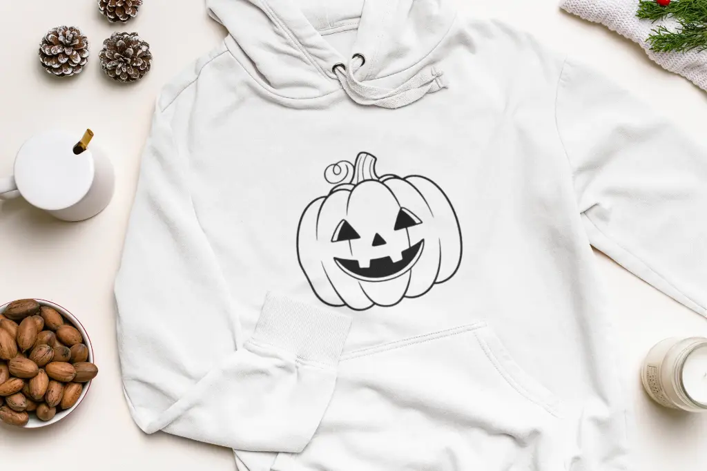 Embossed Pumpkin Hoodie