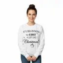 Embossed Cost like Christmas Sweatshirt