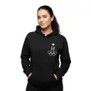 #1 - Olympic - Embossed Canada Black Hoodie