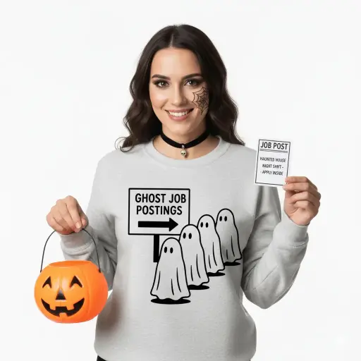 Embossed Ghost Job Posting Sweatshirt